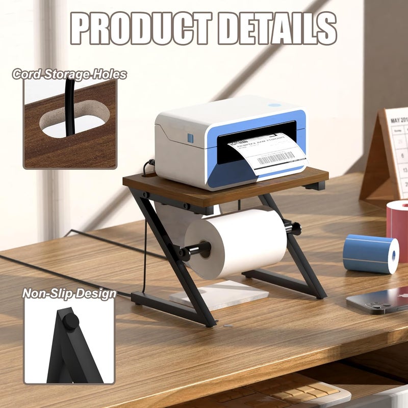 Alyoen Label Holder for Rolls and Fan-fold Labels, Shipping Thermal Label Holder for Desktop Thermal Printer, Thermal Printer Accessory Supplies for Home, Office, Small Business - Image 5